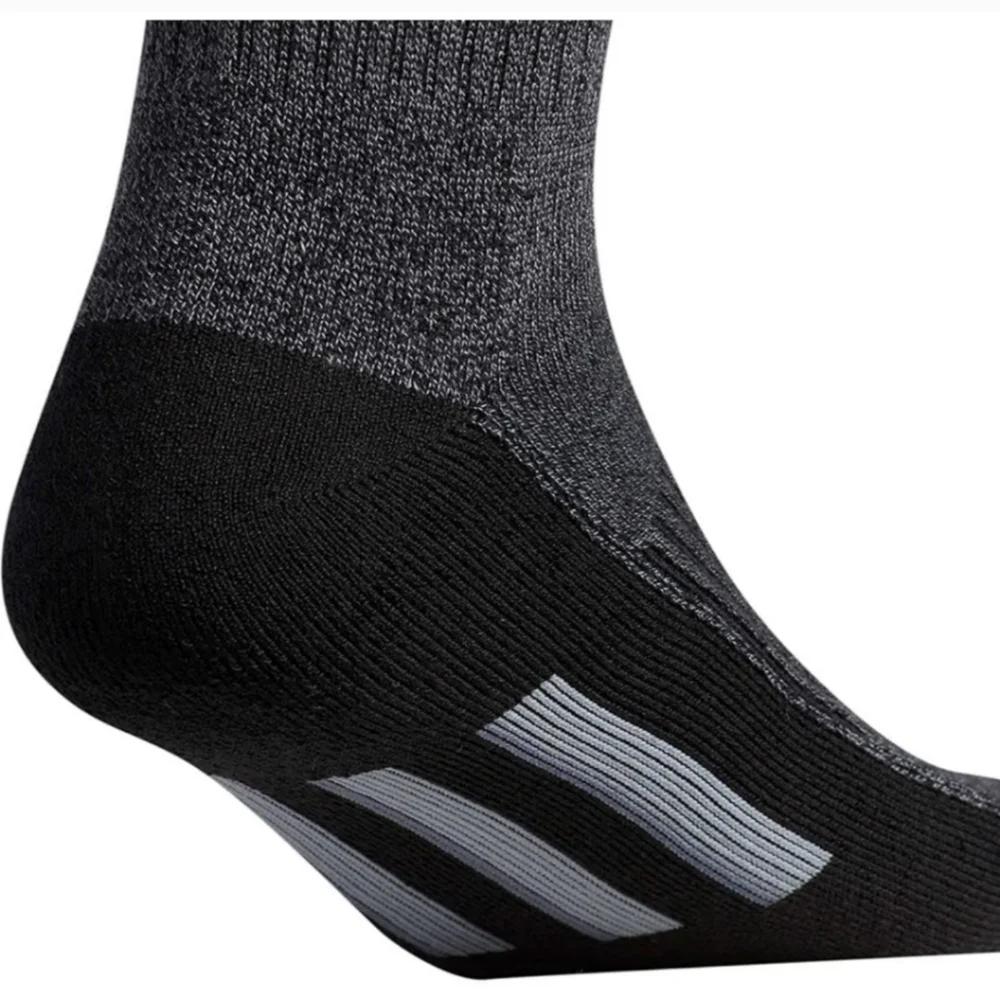 Socks by Adidas Mens 4 Pair Performance High Quarter Length grey black